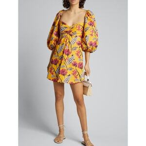 A.L.C. Elle Floral Print Mini Short Smocked Dress Size 8